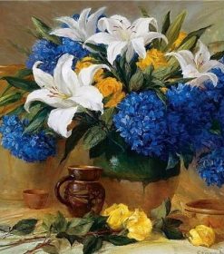 Peony Vase Bloom Paint By Numbers