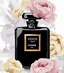 Perfume Bottle Floral Paint By Numbers