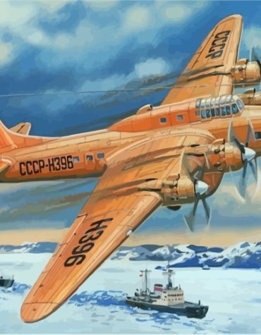 Petlyakov Pe 8 Heavy Bomber Paint By Numbers