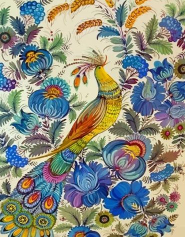 Petrykivka Vibrant Birds Paint By Numbers