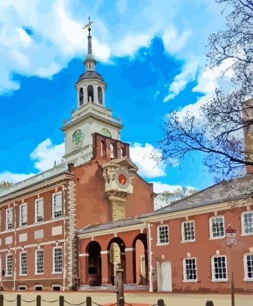 Independence Hall Philadelphia Paint By Numbers