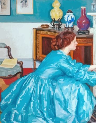 Philip Wilson Steer Fireplace Scene Paint By Numbers