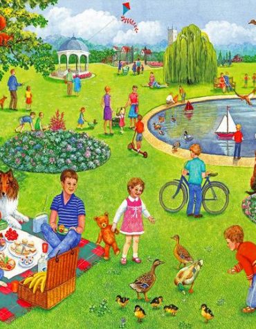 Summer Picnic Scene Paint By Numbers