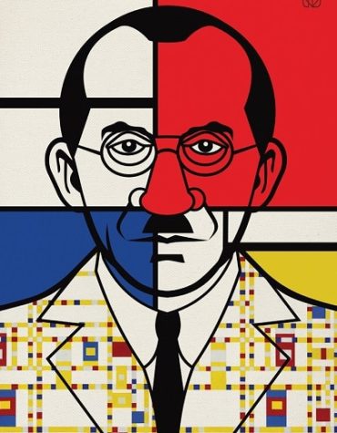 Piet Mondrian Portrait Paint By Numbers