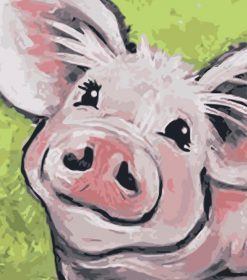 Smiling Pig Paint By Numbers