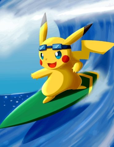 Pikachu Surf Adventure Paint By Numbers