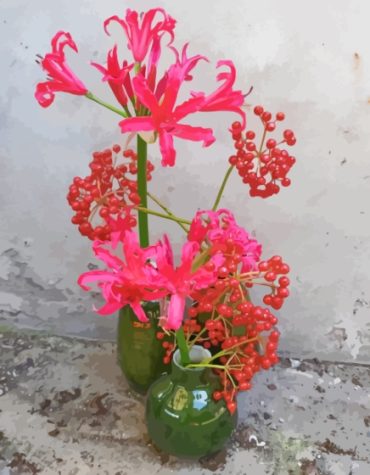 Pink Nerine Flowers Paint By Numbers