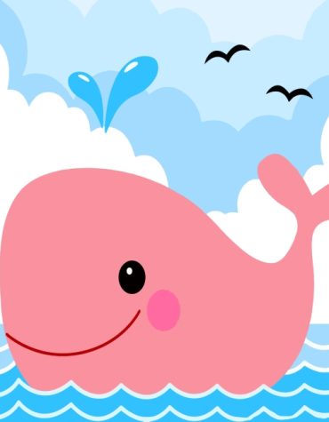 Pink Whale Animal Paint By Numbers