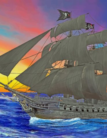 Cutty Sark Pirate Ship Paint By Numbers
