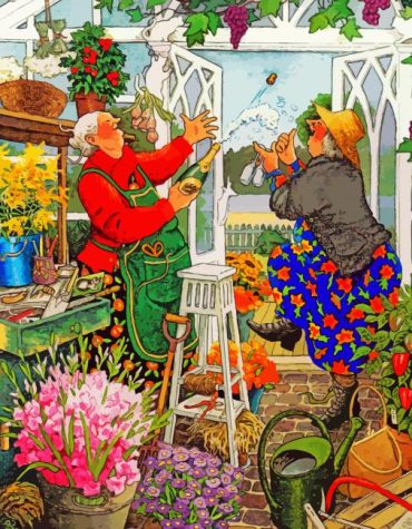 Old Women Portrait Paint By Numbers