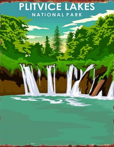 Plitwickie National Park Waterfalls Paint By Numbers