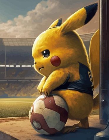 Football Pikachu Adventure Paint By Numbers