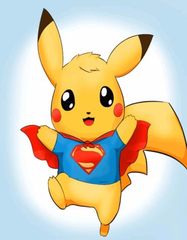 Superhero Pikachu Paint By Numbers