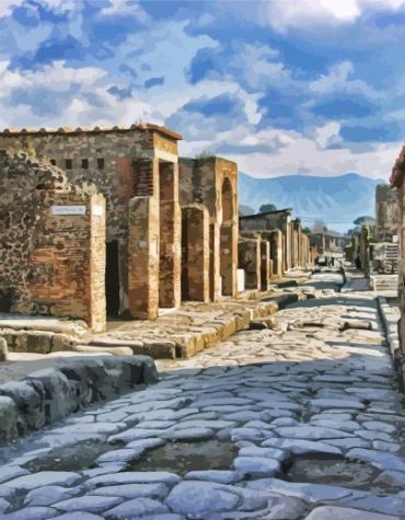 Ancient Pompeii Ruins Paint By Numbers