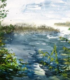 Pond Blue Nature Paint By Numbers