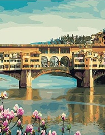 Italy Ponte Vecchio Landscape Paint By Numbers