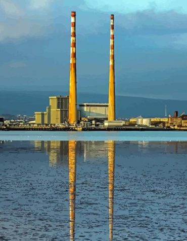 Poolbeg Towers Dublin Skyline Paint By Numbers