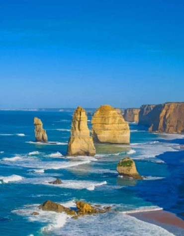 Australia Seascape Cove Paint By Numbers