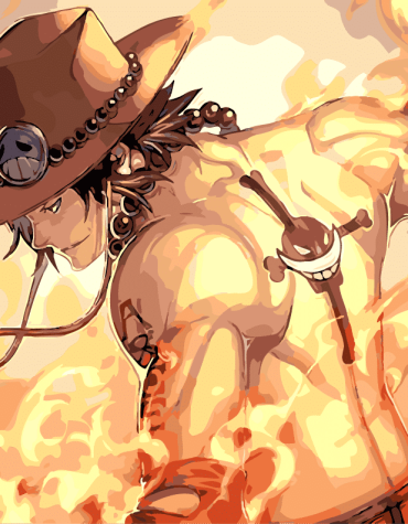 Portgas D Ace Anime Paint By Numbers