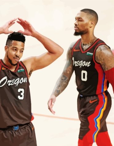 Portland Trail Blazers Basketball Paint By Numbers