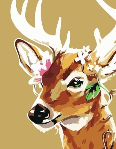 Majestic Sika Deer Paint By Numbers