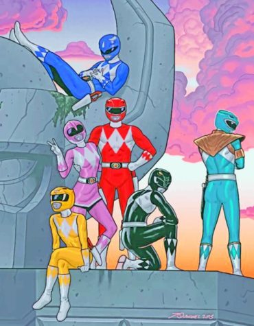 Power Rangers Heroes Paint By Numbers