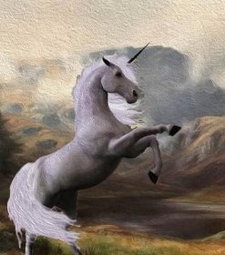 Majestic White Unicorn Paint By Numbers