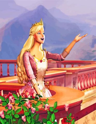 Princess Anneliese Barbie Paint By Numbers