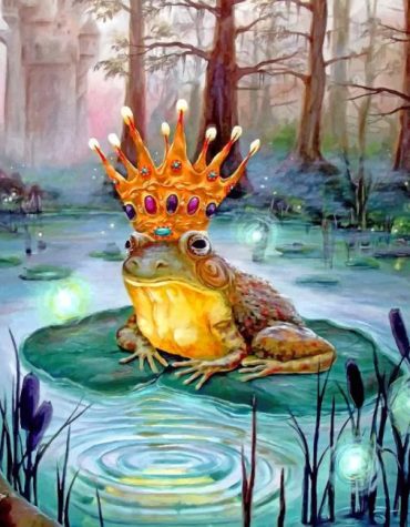 Princess Frog Lily Pads Paint By Numbers