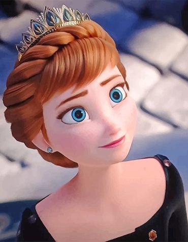 Beautiful Anna of Arendelle Paint By Numbers