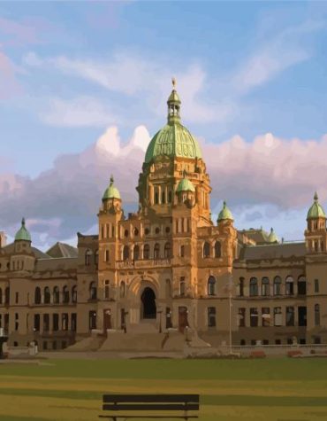 Victoria Parliament Buildings in Canada Paint By Numbers