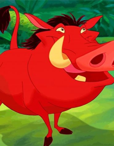Pumbaa Disney Character Paint By Numbers