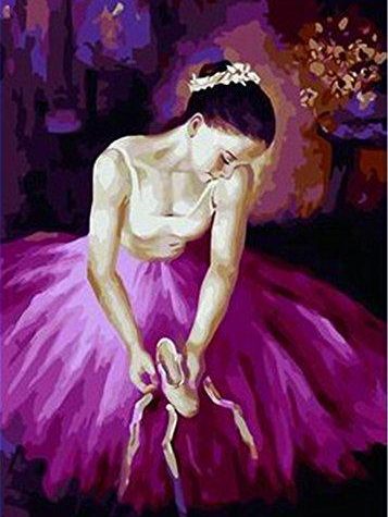 Purple Ballerina Dance Paint By Numbers