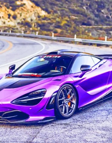 Luxury Purple Car Paint By Numbers