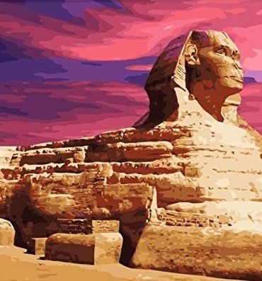 Pyramid Sphinx Egypt Paint By Numbers