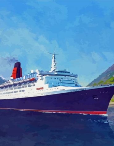 QE2 Ocean Ship Paint By Numbers
