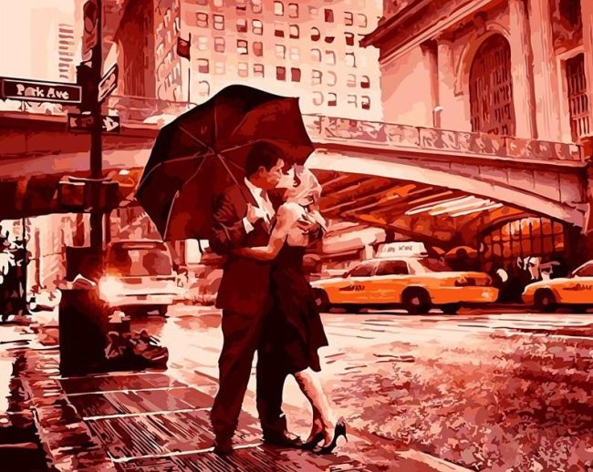 Romantic New York Lovers Paint By Numbers