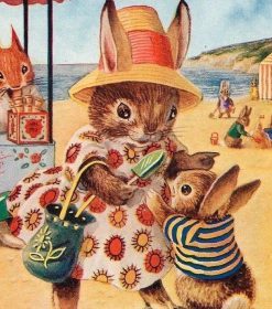 Rabbits on Holiday Paint By Numbers