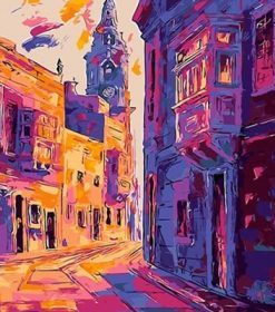 London City Rain Paint By Numbers