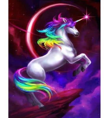 Colorful Unicorn Horse Paint By Numbers