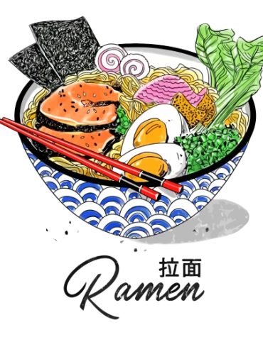 Ramen Flavor Noodle Paint By Numbers