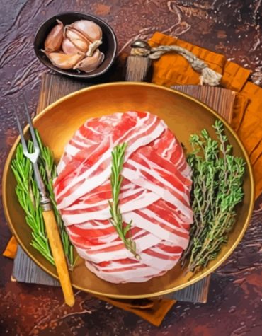 Delicious Meatloaf Paint By Numbers