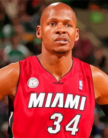 Ray Allen Legendary Basketball Paint By Numbers