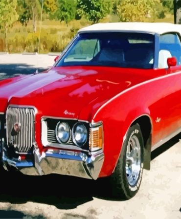 Classic 1972 Cougar Car Paint By Numbers