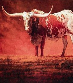 Red Cattle Drawing Paint By Numbers