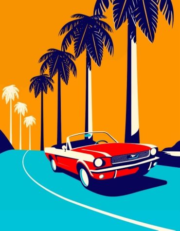 Red Ford Mustang Classic Paint By Numbers