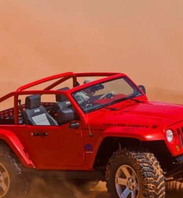 Red Jeep Wrangler Adventure Paint By Numbers