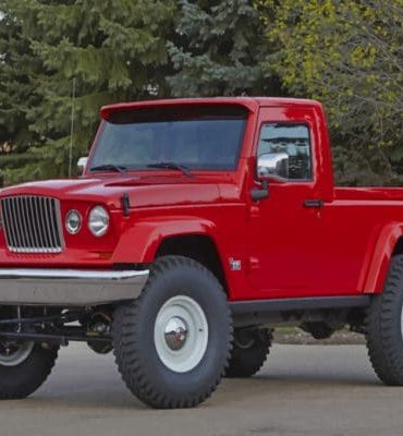 Red Jeep Concept Car Paint By Numbers