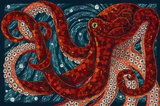 Red Octopus Sea Life Paint By Numbers