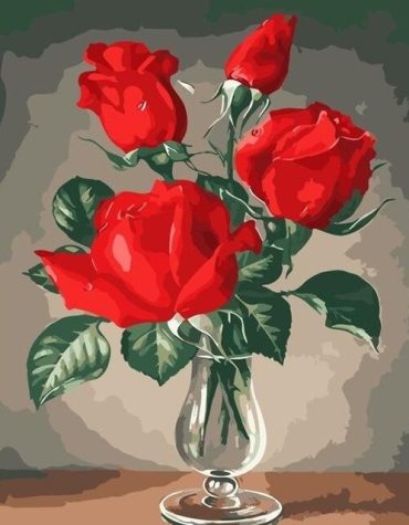 Red Rose Beauty Paint By Numbers